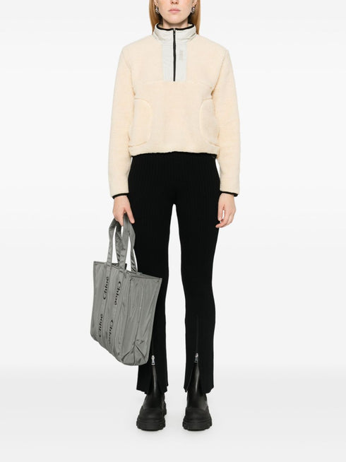 teddy-effect thermal sweatshirt