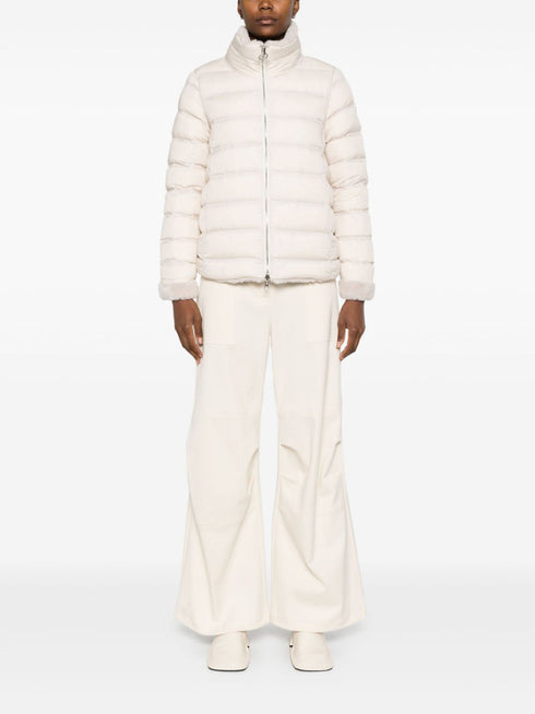 reversible faux-fur down jacket