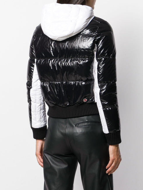 two tone puffier jacket