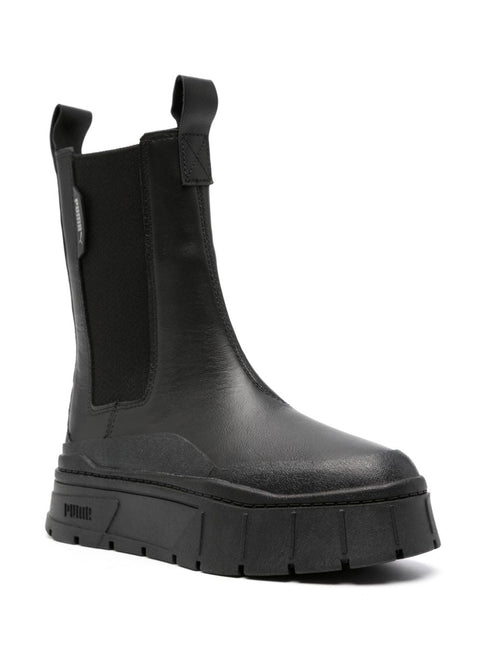 Buty Chelsea Mayze Stack 50mm ze skóry