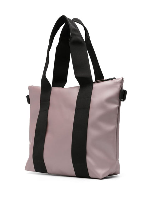 micro metallic-effect tote bag