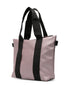 micro metallic-effect tote bag