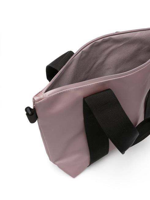 micro metallic-effect tote bag