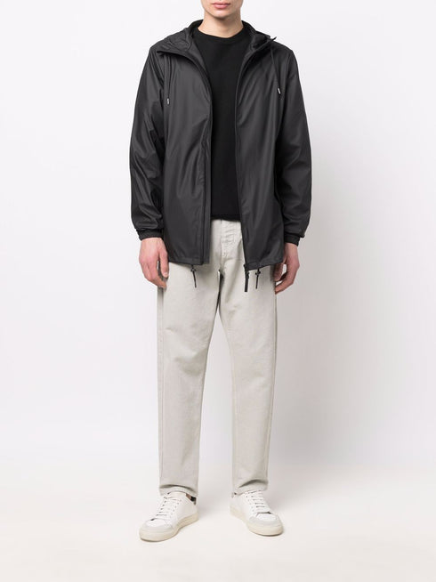 drawstring hooded jacket