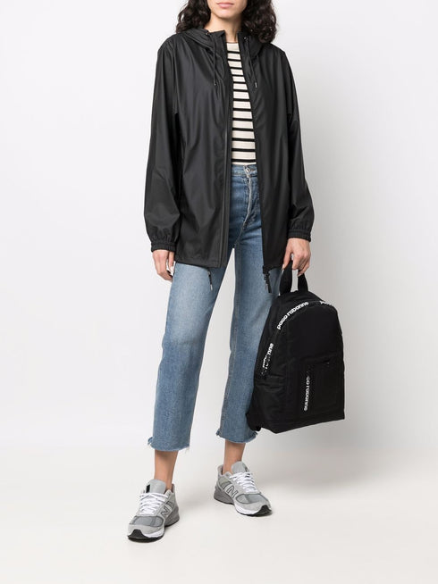 drawstring hooded jacket