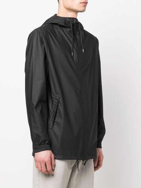 drawstring hooded jacket