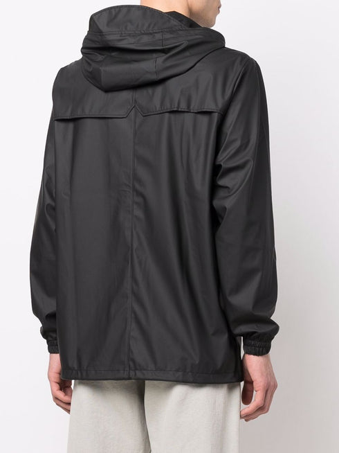 drawstring hooded jacket