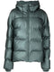 metallic-sheen puffer jacket