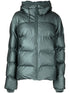 metallic-sheen puffer jacket