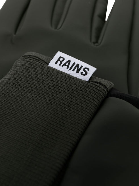ribbed-detail gloves