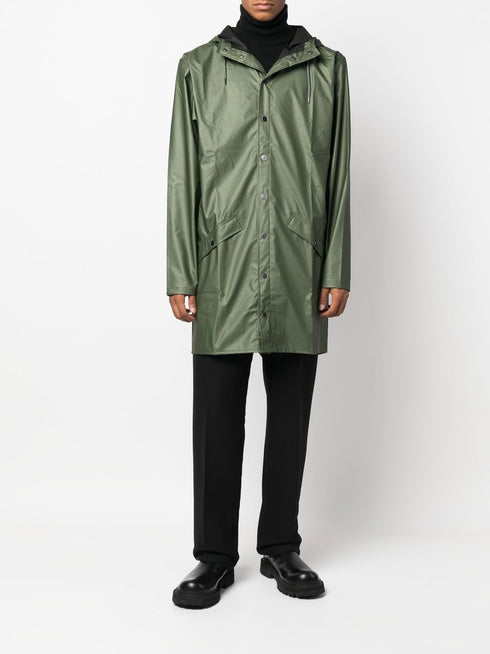 Drawstring Hood Raincoat