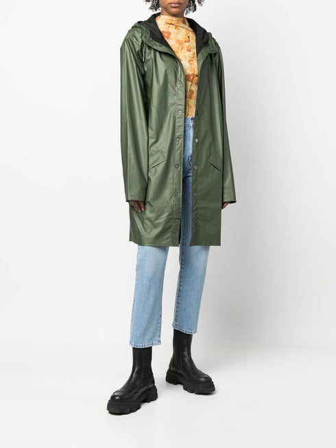 Drawstring Hood Raincoat