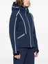 Flat hooded ski jacket