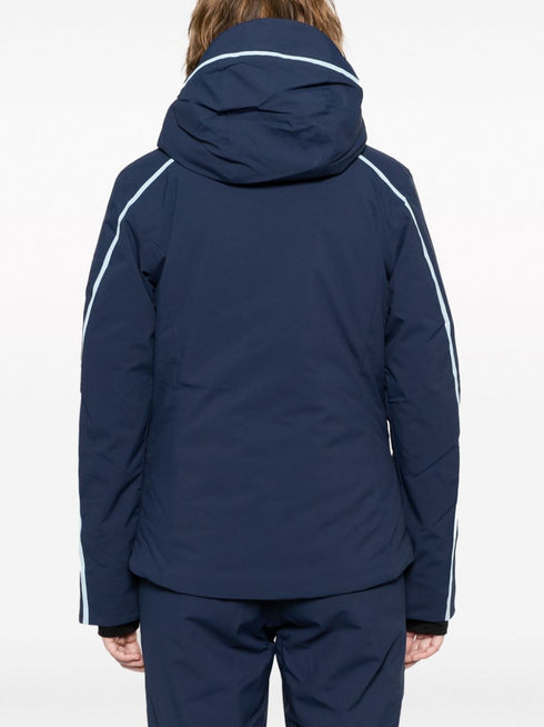 Flat hooded ski jacket