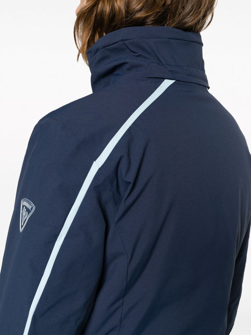 Flat hooded ski jacket