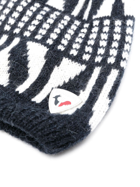 Keya intarsia-knit beanie