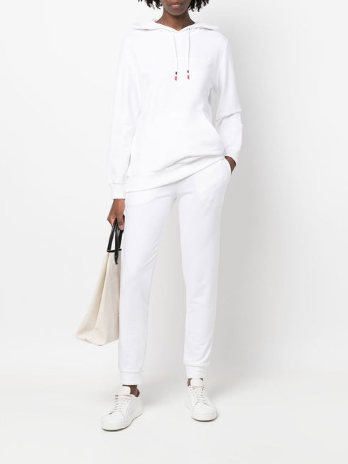 logo-print cotton hoodie