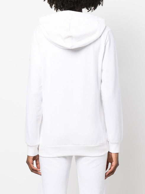 logo-print cotton hoodie