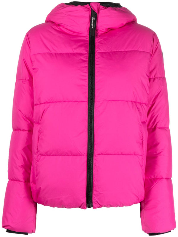 Puffy hooded jacket