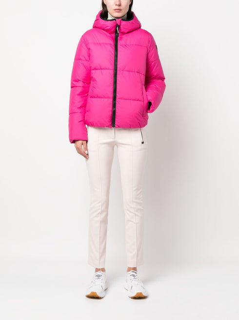 Puffy hooded jacket