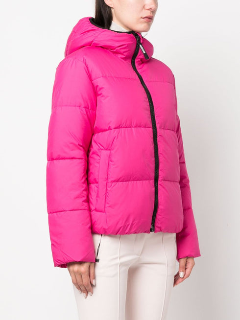 Puffy hooded jacket