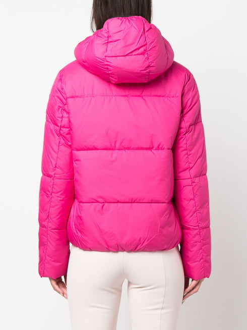 Puffy hooded jacket