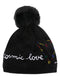 logo-embroidered embellished beanie