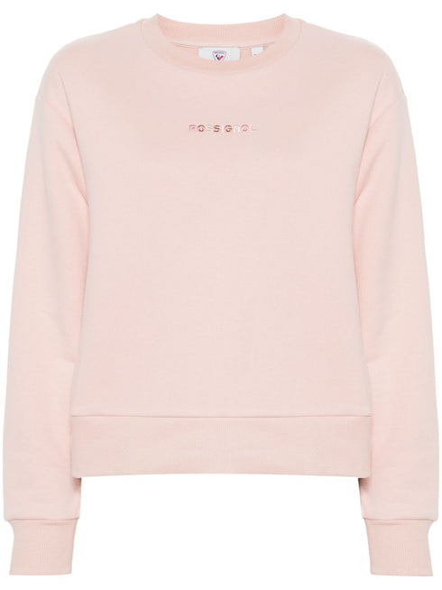 logo-embroidered sweatshirt