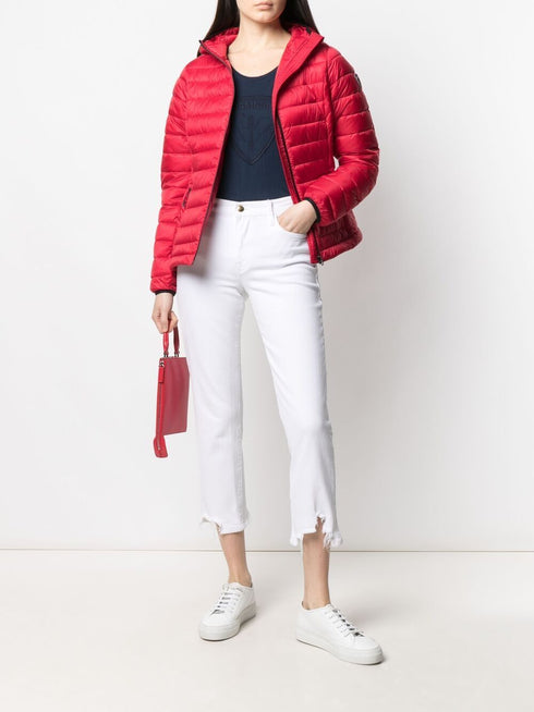 lekka kurtka puchowa z kapturem