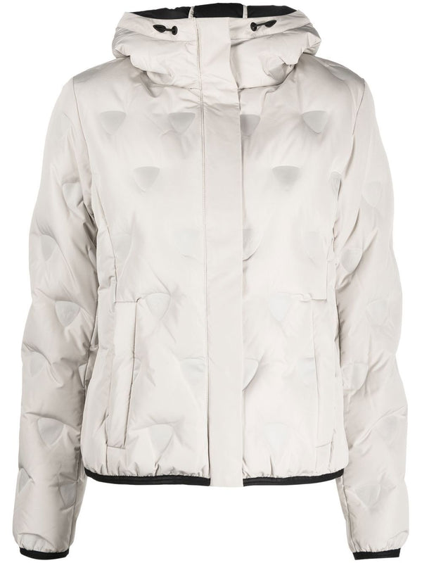 hooded quilted jacket