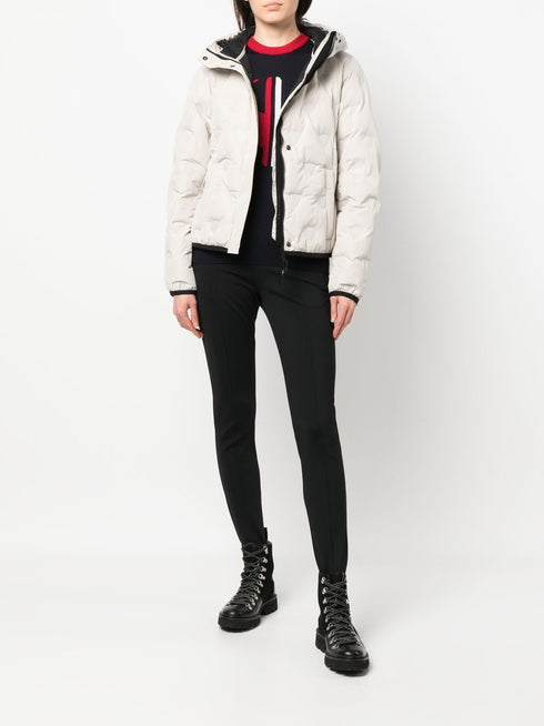 hooded quilted jacket