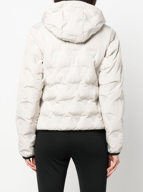 hooded quilted jacket