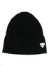 logo-plaque cashmere beanie