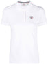 logo-applique polo shirt