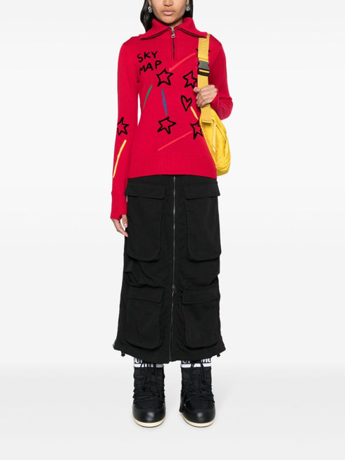 x JCC Constellation half-zip sweater