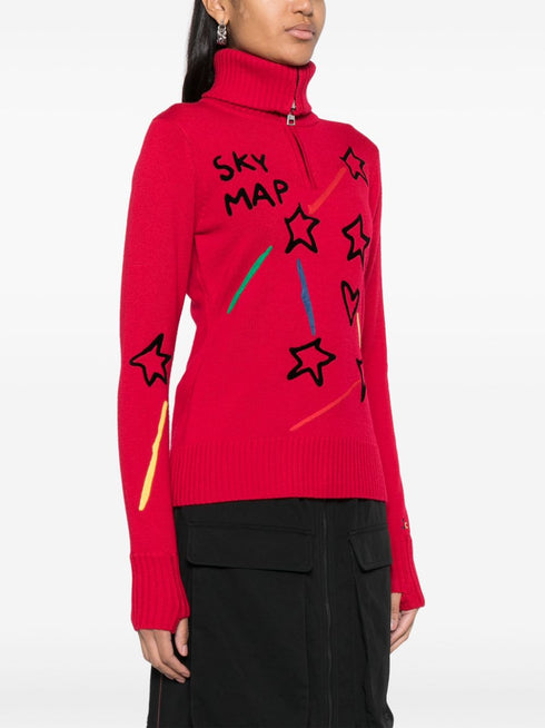 x JCC Constellation half-zip sweater