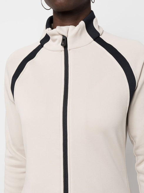 Aerial zip-up fleece jacket