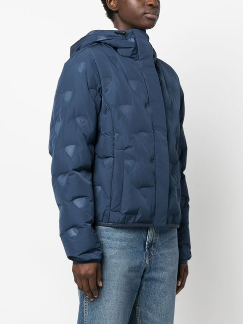 hooded quilted jacket