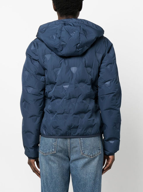 hooded quilted jacket