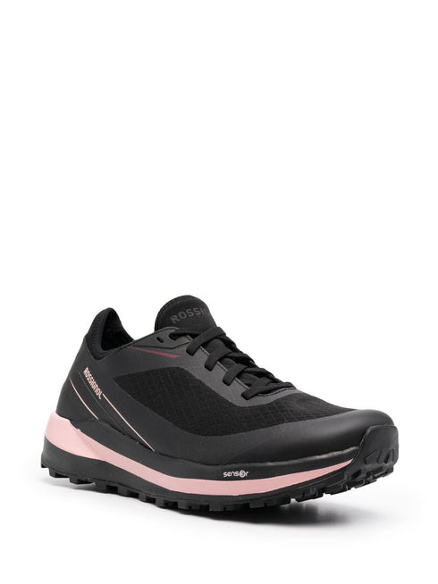 panelled logo-print sneakers