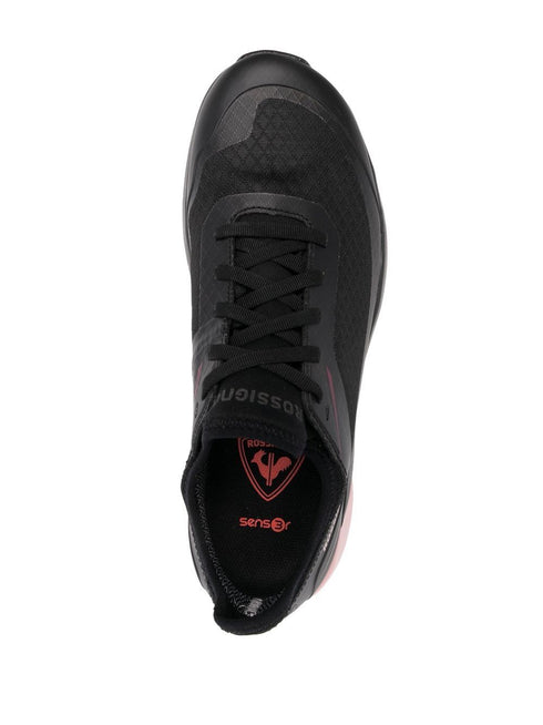 panelled logo-print sneakers