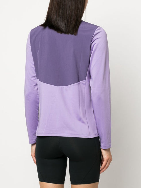 panelled zip-up track jacket