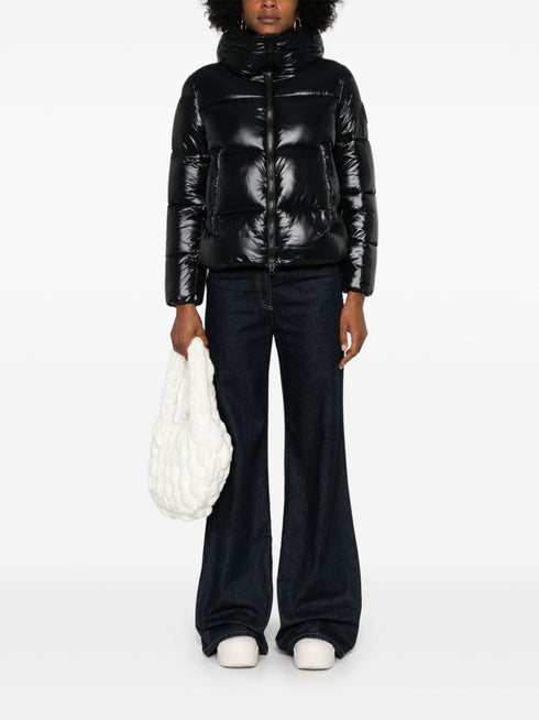 logo-patch puffer jacket