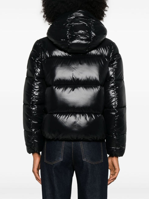 logo-patch puffer jacket