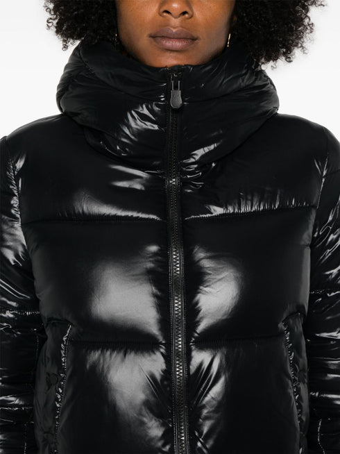 logo-patch puffer jacket