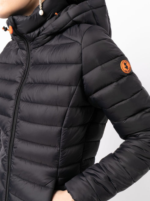 logo-patch padded jacket