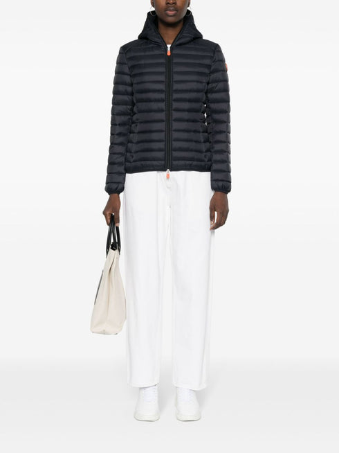 logo-patch padded jacket