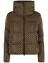 zip-fastening puffer jacket