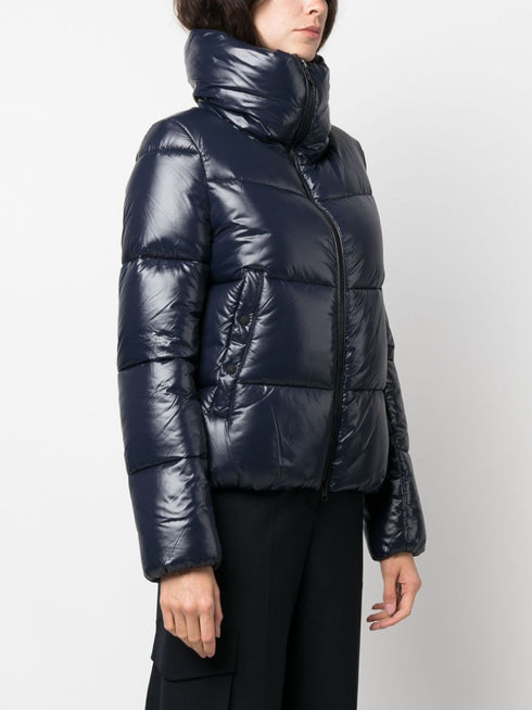 logo-patch puffer jacket