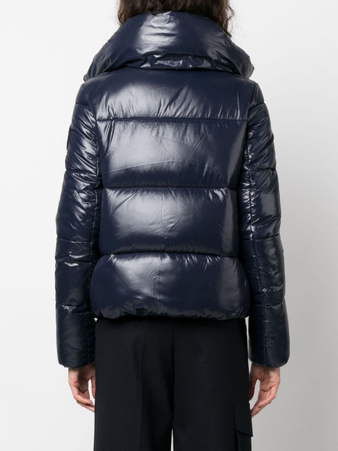 logo-patch puffer jacket